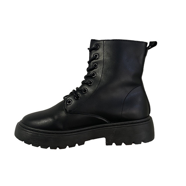 Cizme de dama cu talpa cubaneza aspra din piele ecologica