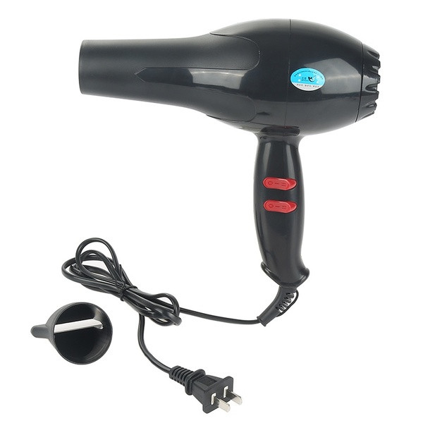 Hajszárító 1600 W teljesítménnyel és funkcióval hideg és meleg levegőhöz fekete színben