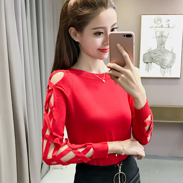 Bluza de dama moderna in patru culori cu cravate si decolteu oval