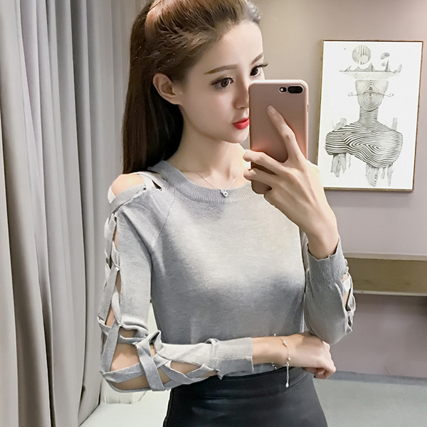 Bluza de dama moderna in patru culori cu cravate si decolteu oval