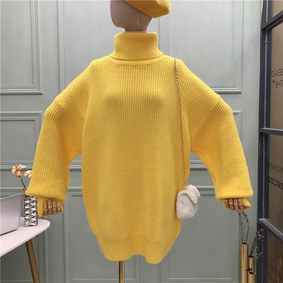 Női pulóver magas gallérral több színben - széles modell