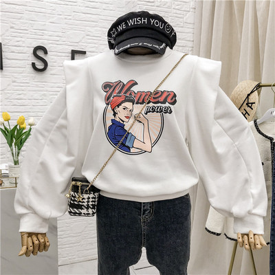 Új modell női blúz mintás, széles ujjú több színben