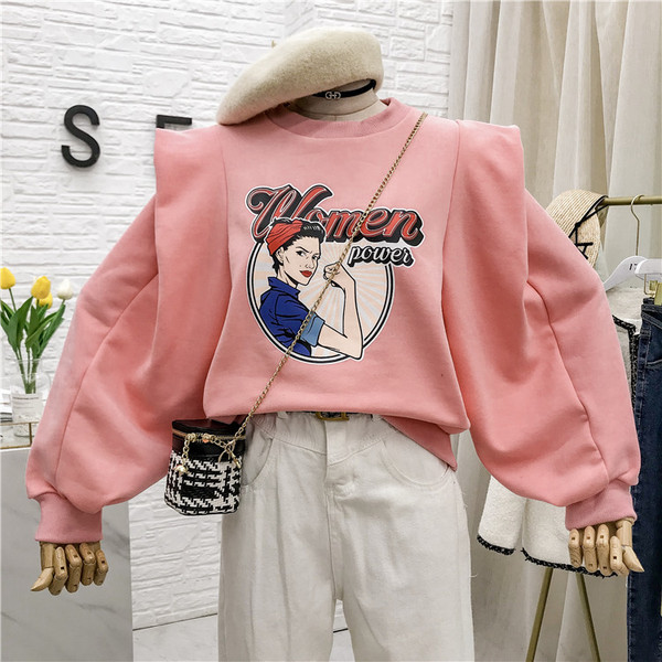 Új modell női blúz mintás, széles ujjú több színben