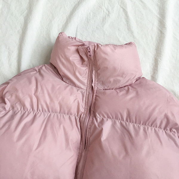 Geaca casual de dama in cinci culori cu guler inalt si buzunare