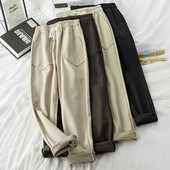 Női alkalmi nadrág gumírozott derékkal és zsebekkel - többféle színben