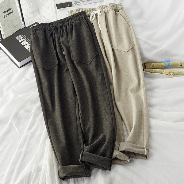 Női alkalmi nadrág gumírozott derékkal és zsebekkel - többféle színben