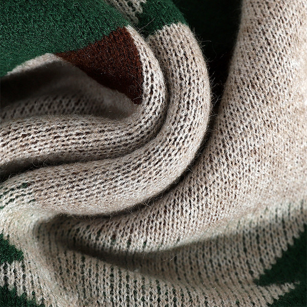 Pulover de dama tricotat cu decolteu rotund in patru culori