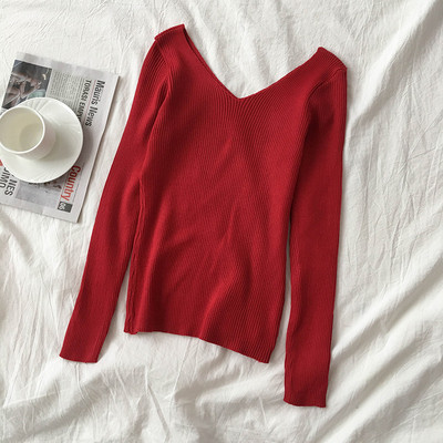 Alkalmi női blúz több színben V-nyakú