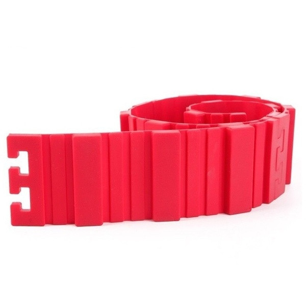 Комплект от 4 броя силиконови стени за правене на различни форми в червен цвят