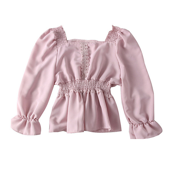 Új modell női blúz szögletes nyakkivágással, 7/8-as ujjakkal több színben