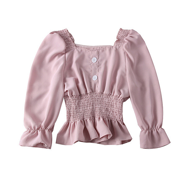 Bluza de dama model nou cu nasturi si decolteu patrat in mai multe culori