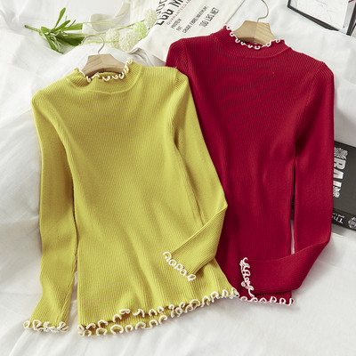 Pulover de iarnă de damă cu decolteu rotund - mai multe culori