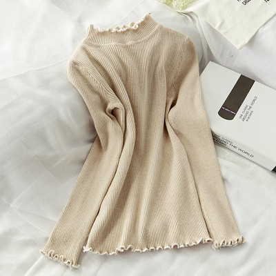 Pulover de iarnă de damă cu decolteu rotund - mai multe culori