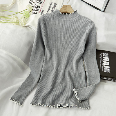 Pulover de iarnă de damă cu decolteu rotund - mai multe culori