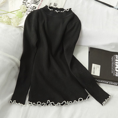 Pulover de iarnă de damă cu decolteu rotund - mai multe culori