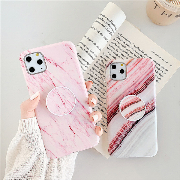 Iphone 11 Pro Max tok márvány hatású + gyűrűvel