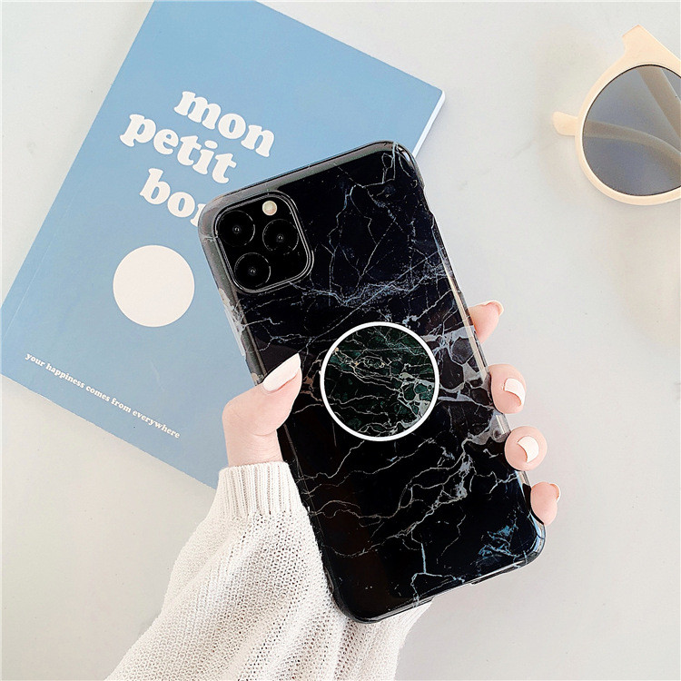 Iphone 11 Pro Max tok márvány hatású + gyűrűvel