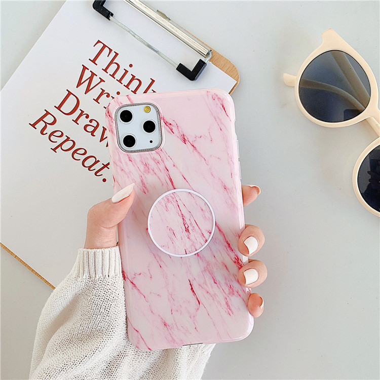 Iphone 11 Pro Max tok márvány hatású + gyűrűvel