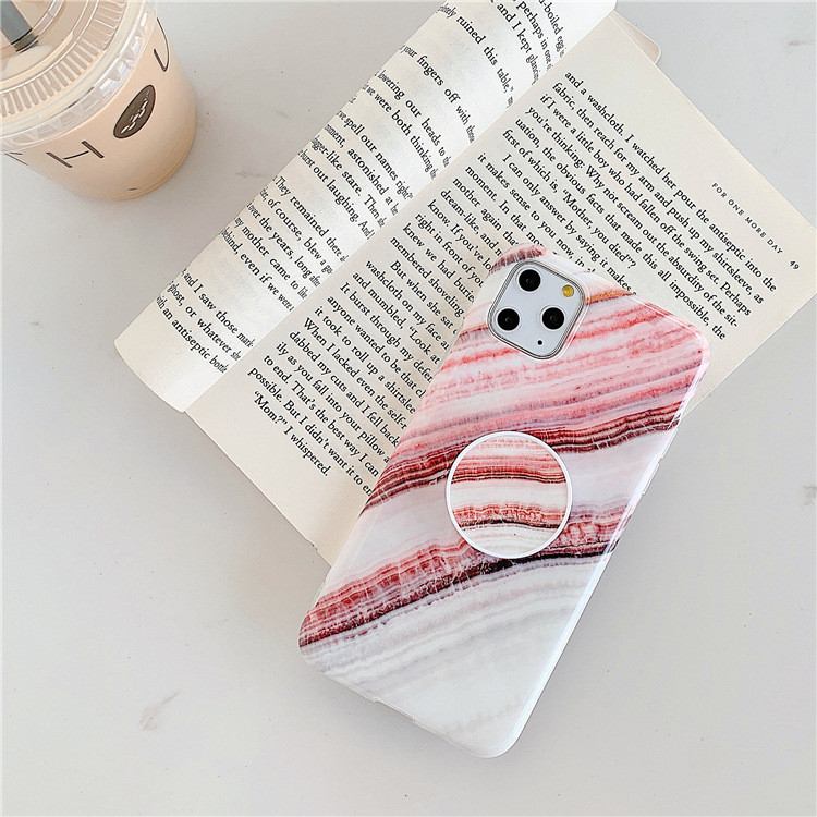 Iphone 11 Pro Max tok márvány hatású + gyűrűvel