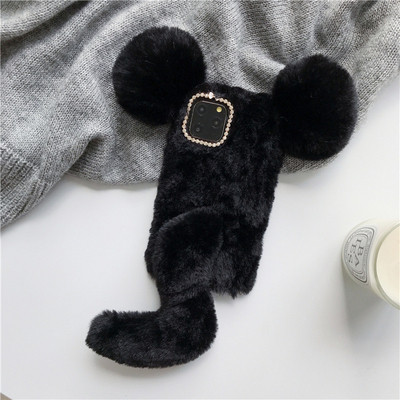 Pehelytok 3D elemmel és kövekkel Iphone 11 Pro Max készülékhez lila, fehér és fekete színben