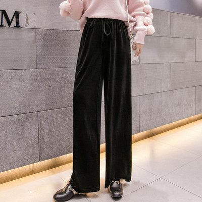 Lezser női bársony nadrág három színben megkötős