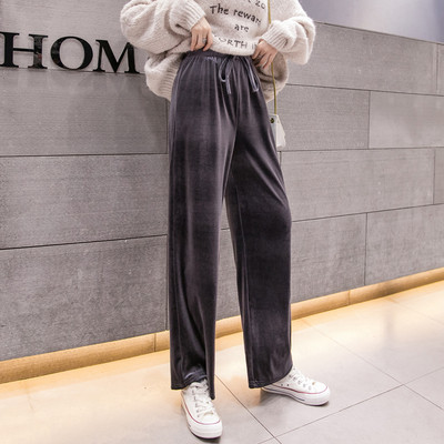 Lezser női bársony nadrág három színben megkötős