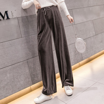 Lezser női bársony nadrág három színben megkötős