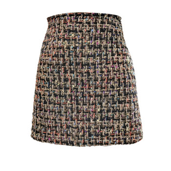 Modern női szoknya mintás, magas derekú két színben