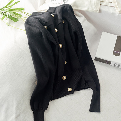 Vesta de dama toamna-iarna cu nasturi cu guler semi-inalt - mai multe culori