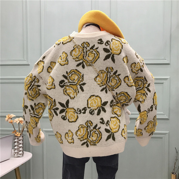 Pulover de dama casual cu model si maneci late in trei culori