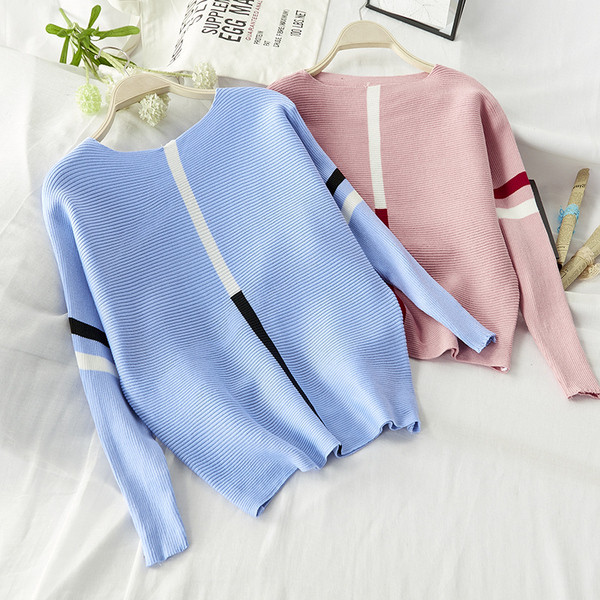 Őszi női blúz kerek nyakkivágással, sárga és piros színben