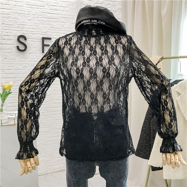 Új modell női csipkeblúz pólógallérral + kockás mellény két színben