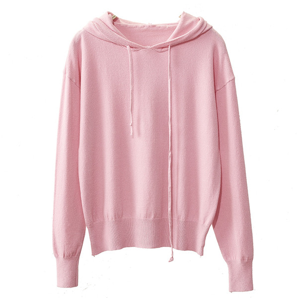 Bluză casual de damă cu glugă în mai multe culori diferite