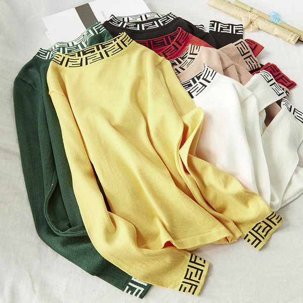 Bluza de toamna de dama cu decolteu rotund in mai multe culori