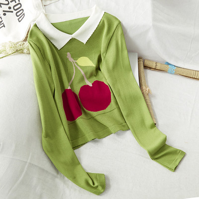 Női blúz rátéttel és klasszikus gallérral zöld, fekete és fehér színben