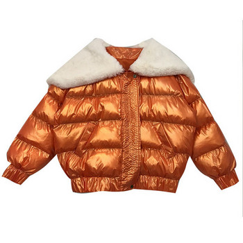 Női kabát új modell medve kapucnival fehér, zöld és narancs színben