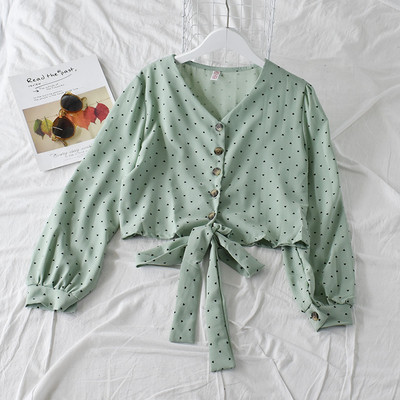 Modern női ing V-nyakkal és gombokkal, három színben