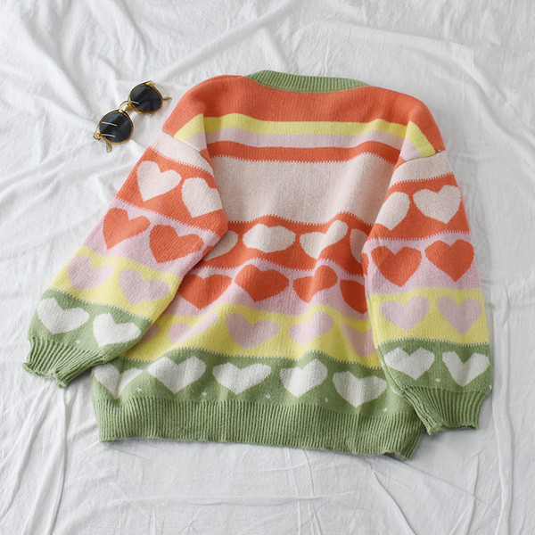 Pulover dama in dungi model larg in doua culori cu decolteu rotund