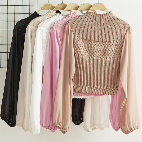 Bluză de toamnă modernă de damă cu mâneci largi - mai multe culori