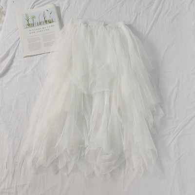 Modern női szoknya öt színben, tüllel és gumírozott derékkal