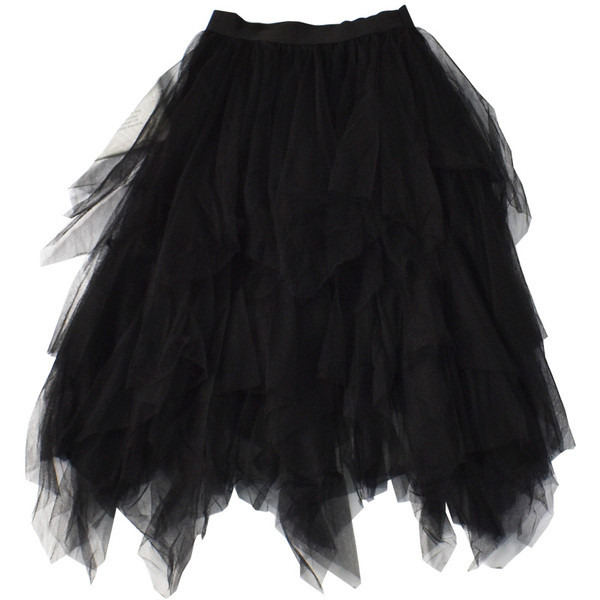 Modern női szoknya öt színben, tüllel és gumírozott derékkal