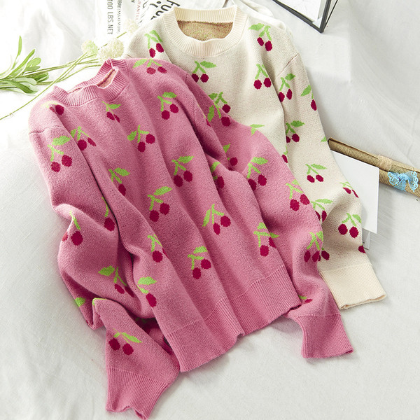 Női téli pulóverek színes rátéttel, rózsaszín és bézs színben