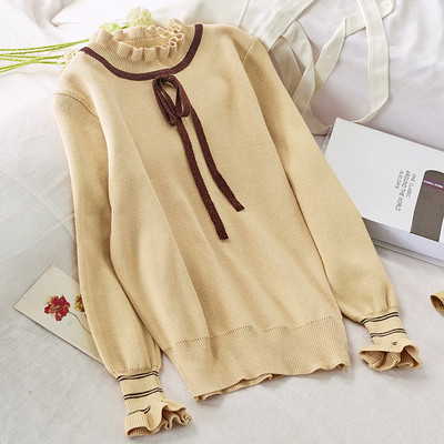 Női téli blúz csipkegallérral több színben