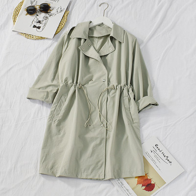 Palton de dama modern in patru culori cu cravate si nasturi