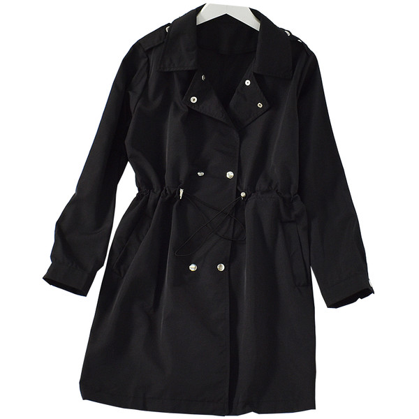 Palton de dama modern in patru culori cu cravate si nasturi