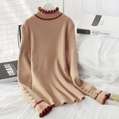 Bluza de dama casual de iarna cu nasturi pe maneca in mai multe culori