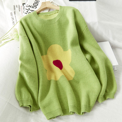 Női téli alkalmi pulóver kerek nyakkivágással, több színben