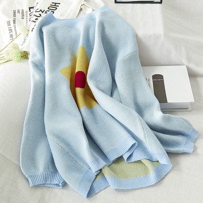 Női téli alkalmi pulóver kerek nyakkivágással, több színben