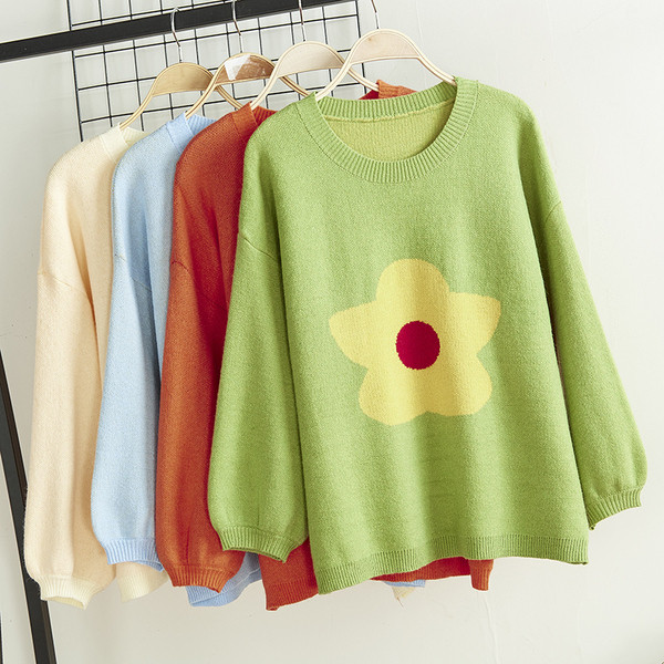 Női téli alkalmi pulóver kerek nyakkivágással, több színben