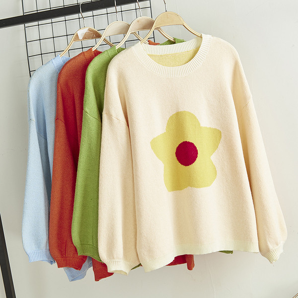 Női téli alkalmi pulóver kerek nyakkivágással, több színben